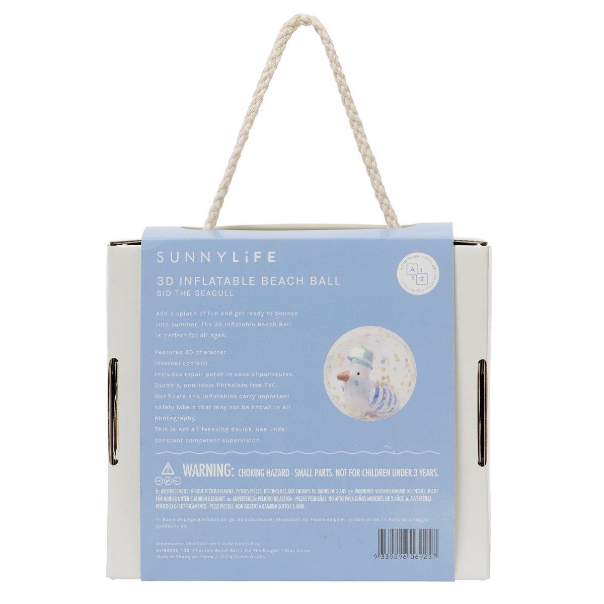 3D Inflatable Beach Ball - Sammy the Seagull - SUNNYLiFE UK