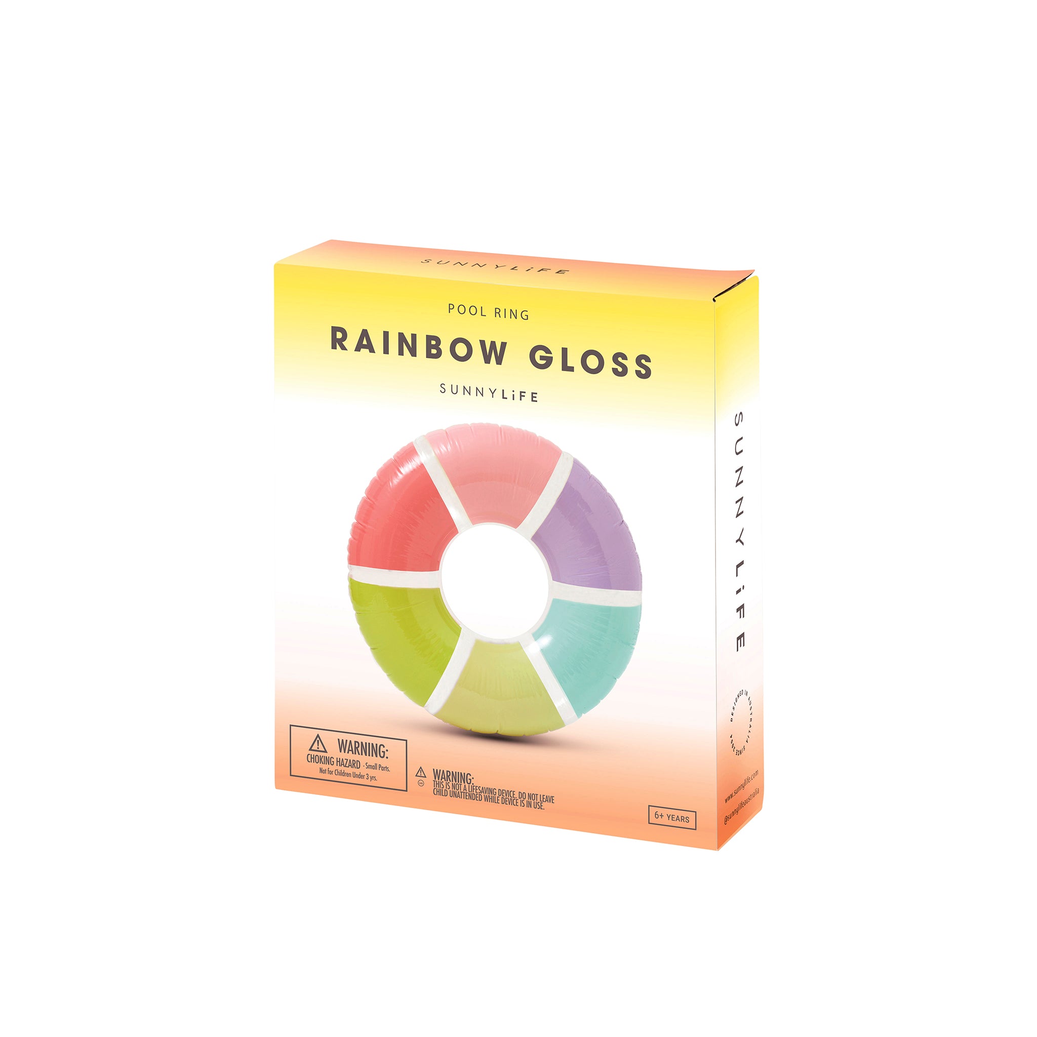 Luxe Pool Ring - Rainbow Gloss