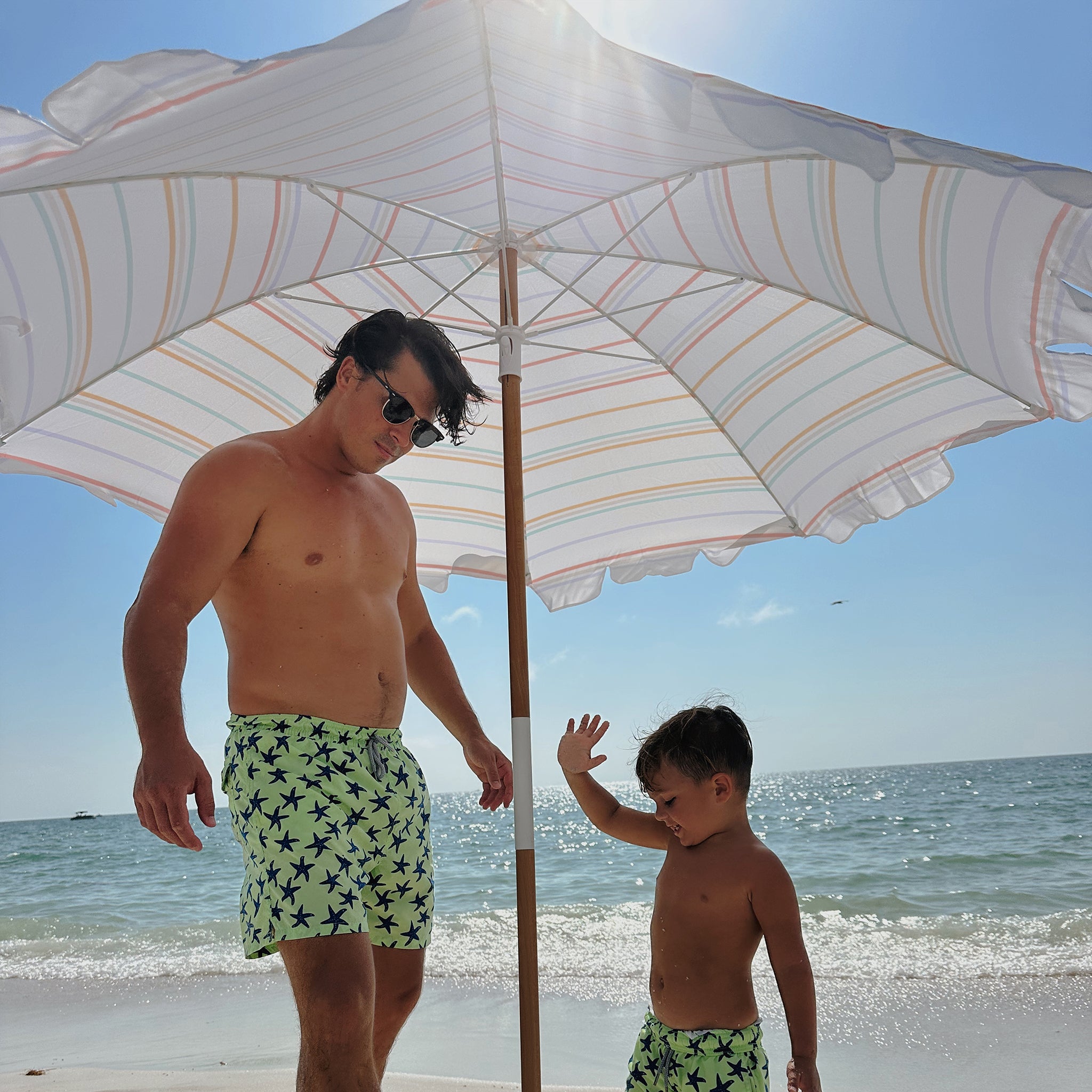 Beach Umbrella | Rio Sun Multi Stripe