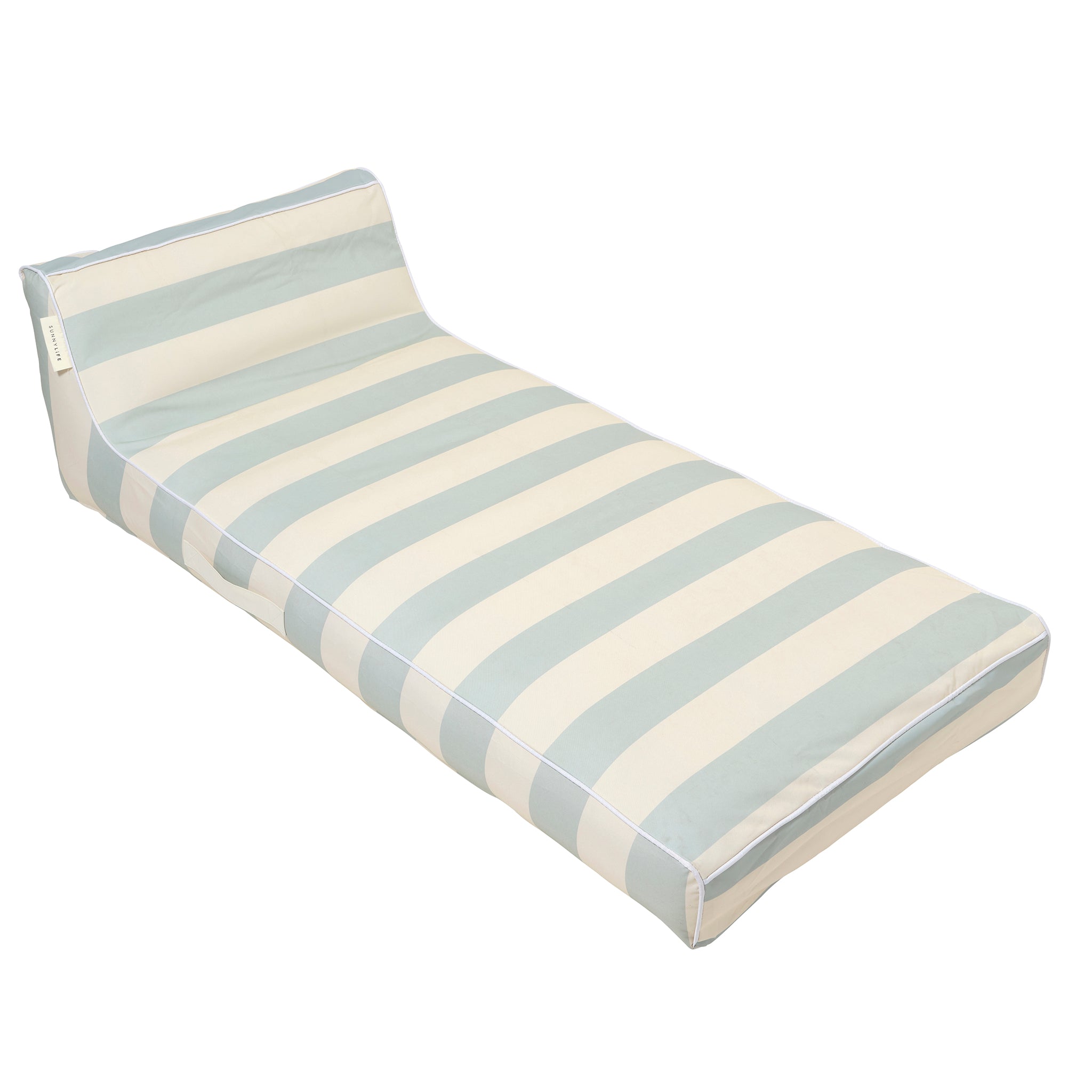 Luxe Lie-On Lounger | Lazy Days Blue Stripe
