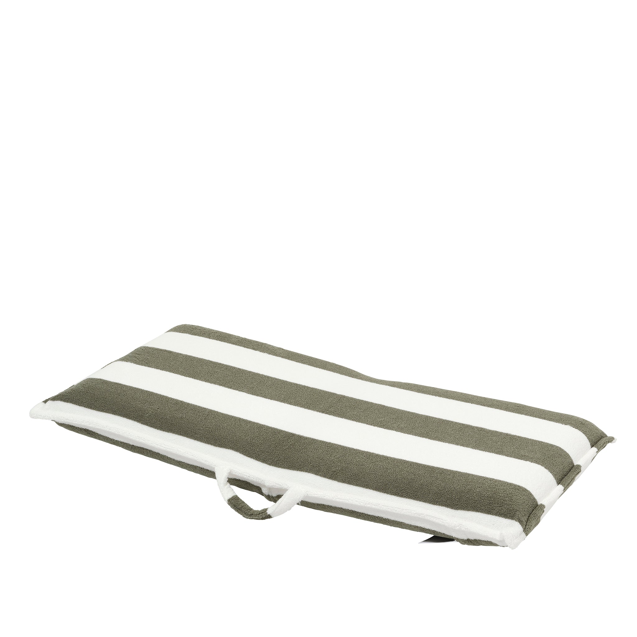 Terry Travel Lounger - The Vacay Olive Stripe