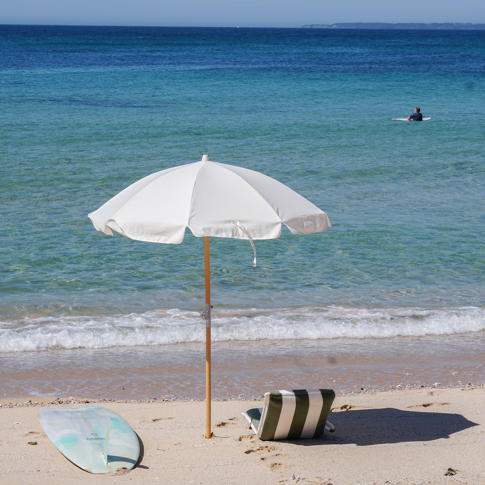 Terry Travel Lounger - The Vacay Olive Stripe