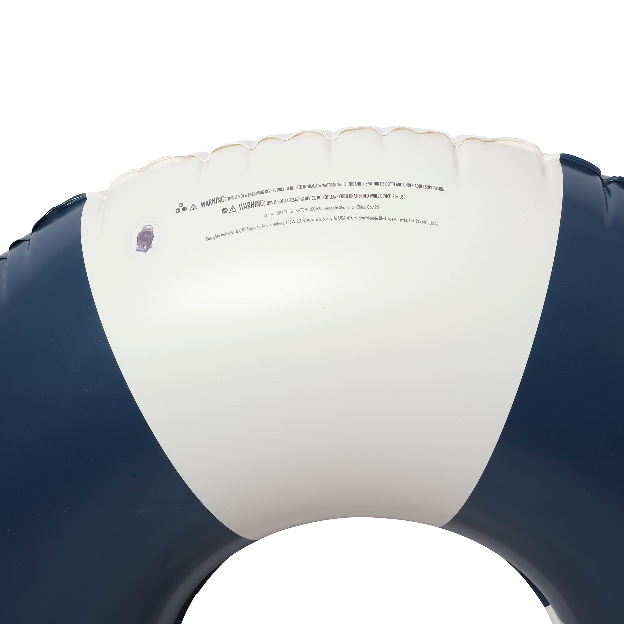 Tube Pool Ring - Navy Stripe