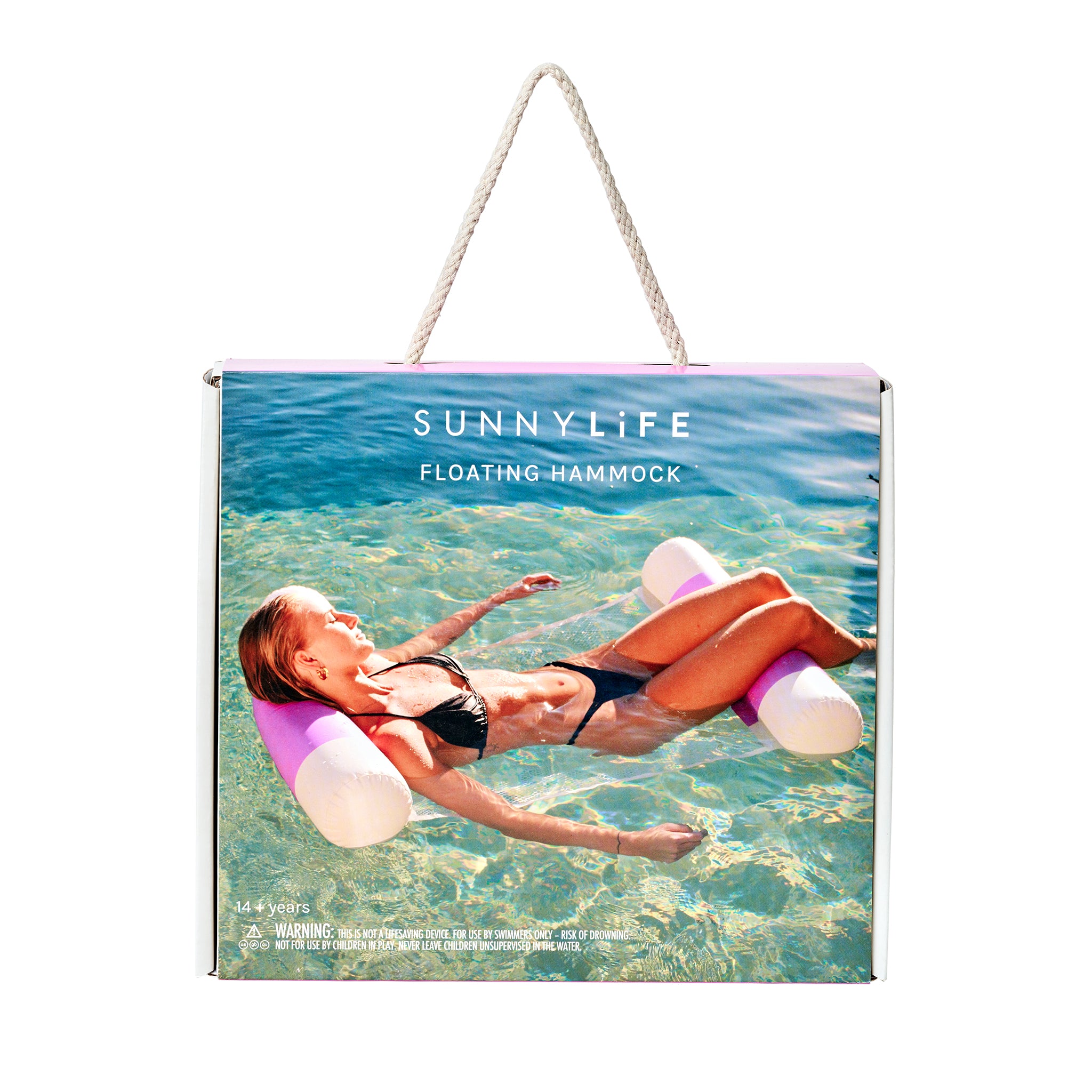 Floating Hammock - Pool Party Magenta