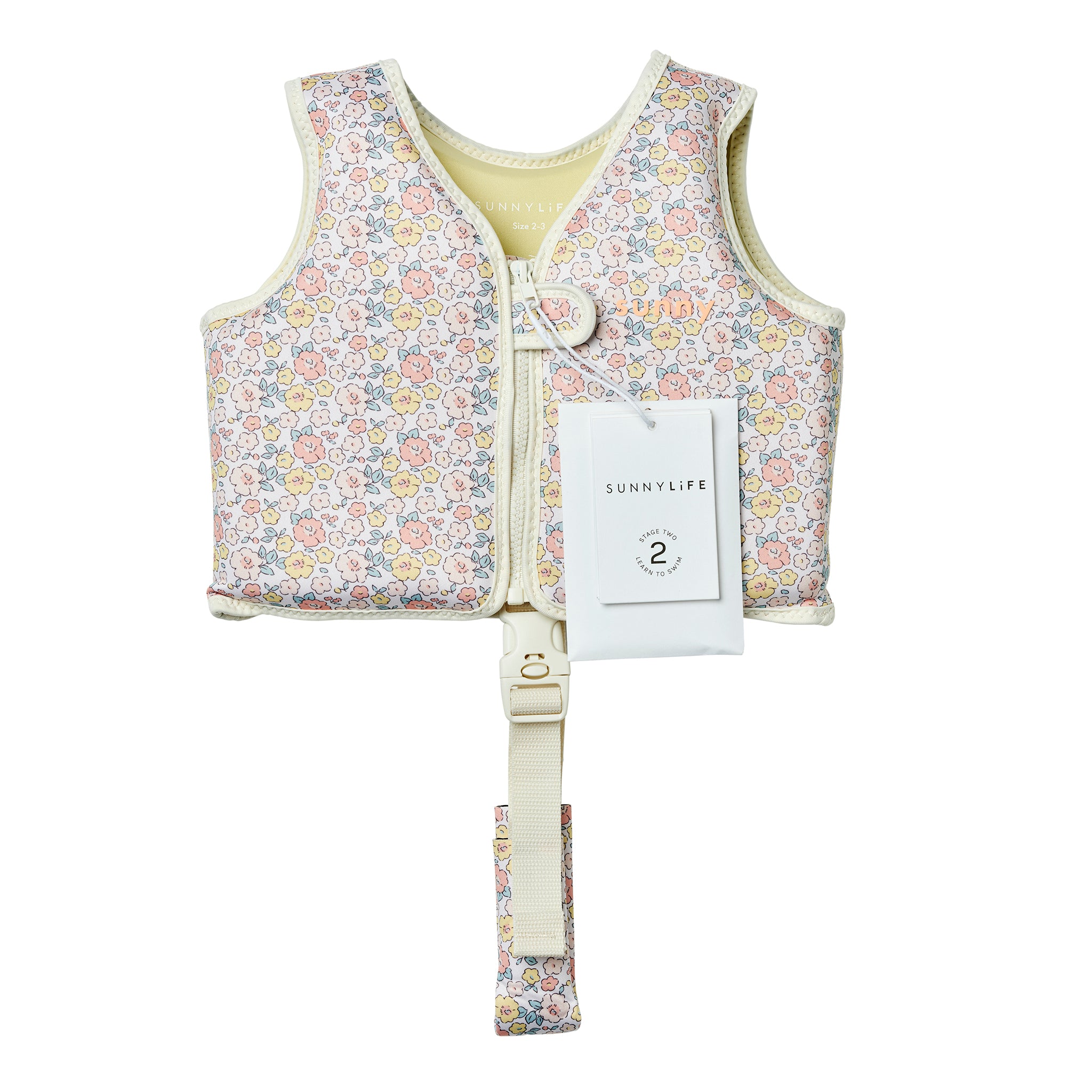 Kids Swim Vest 2-3 Into the Garden Ditsy Floral