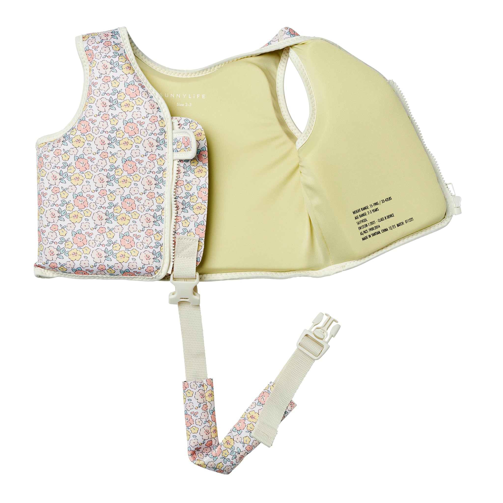 Kids Swim Vest 2-3 Into the Garden Ditsy Floral