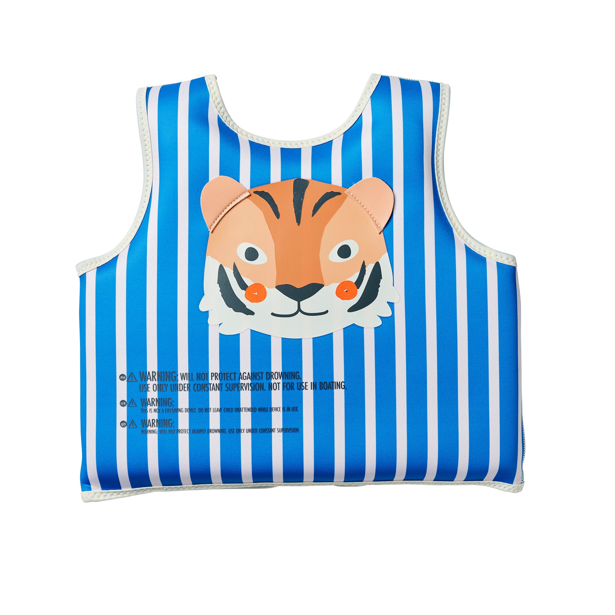 Kids Swim Vest 3-6 - Tino the Tiger Blue