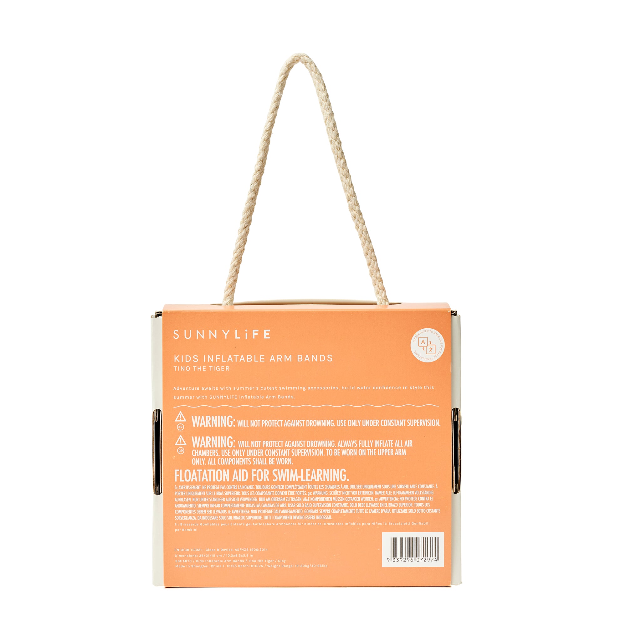 Inflatable Arm Band - Tino the Tiger Clay