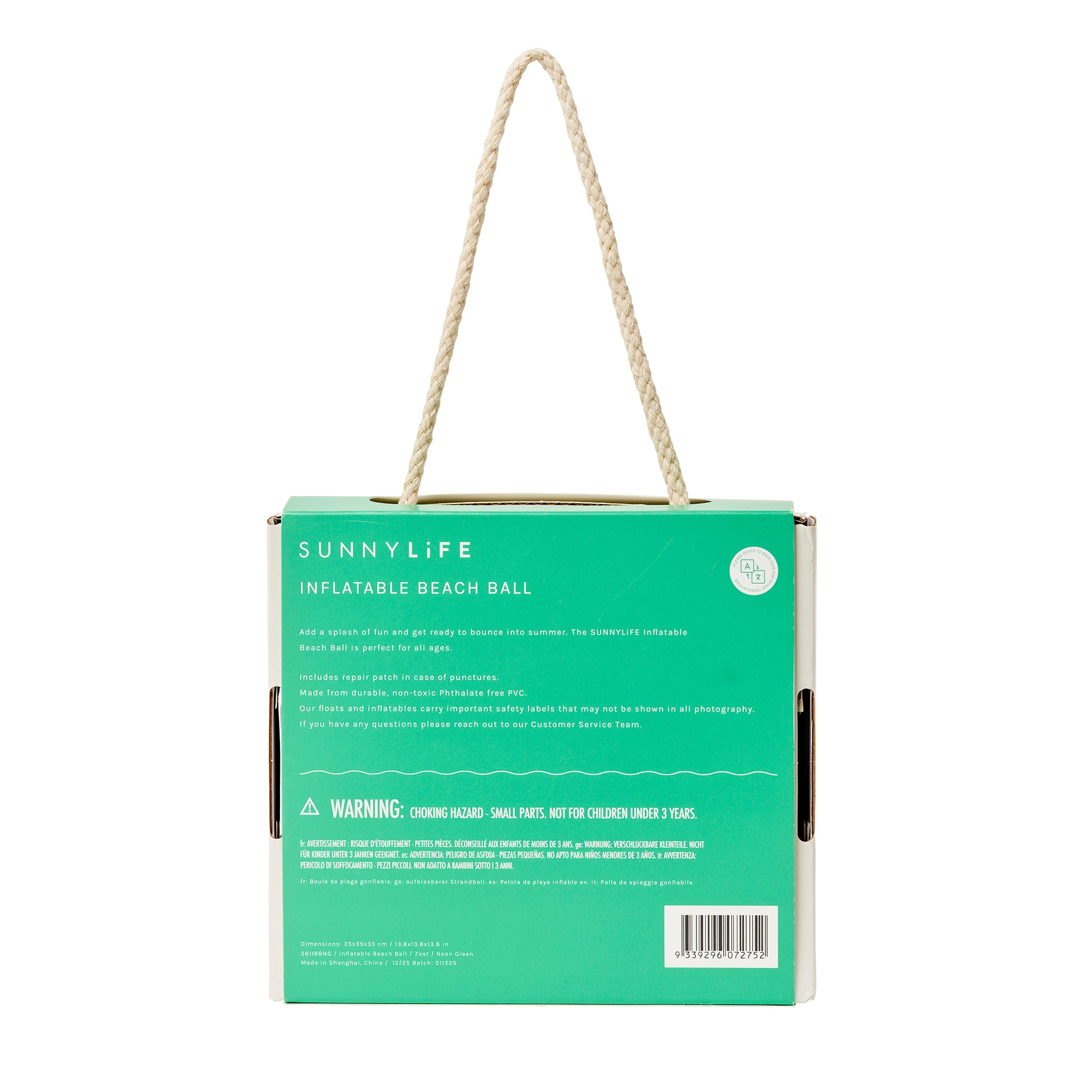 Inflatable Beach Ball - Pool Party Neon Green