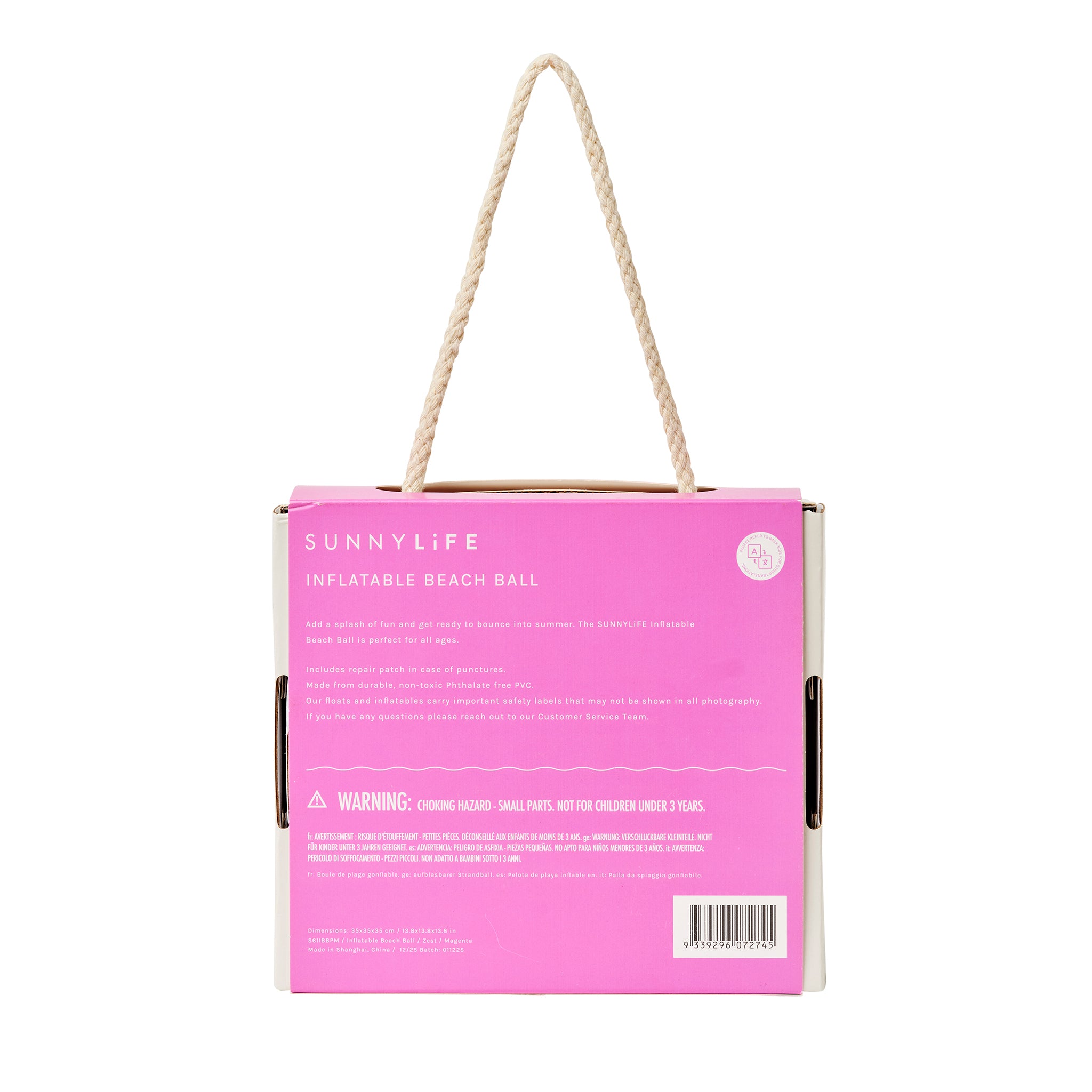 Inflatable Beach Ball - Pool Party Magenta