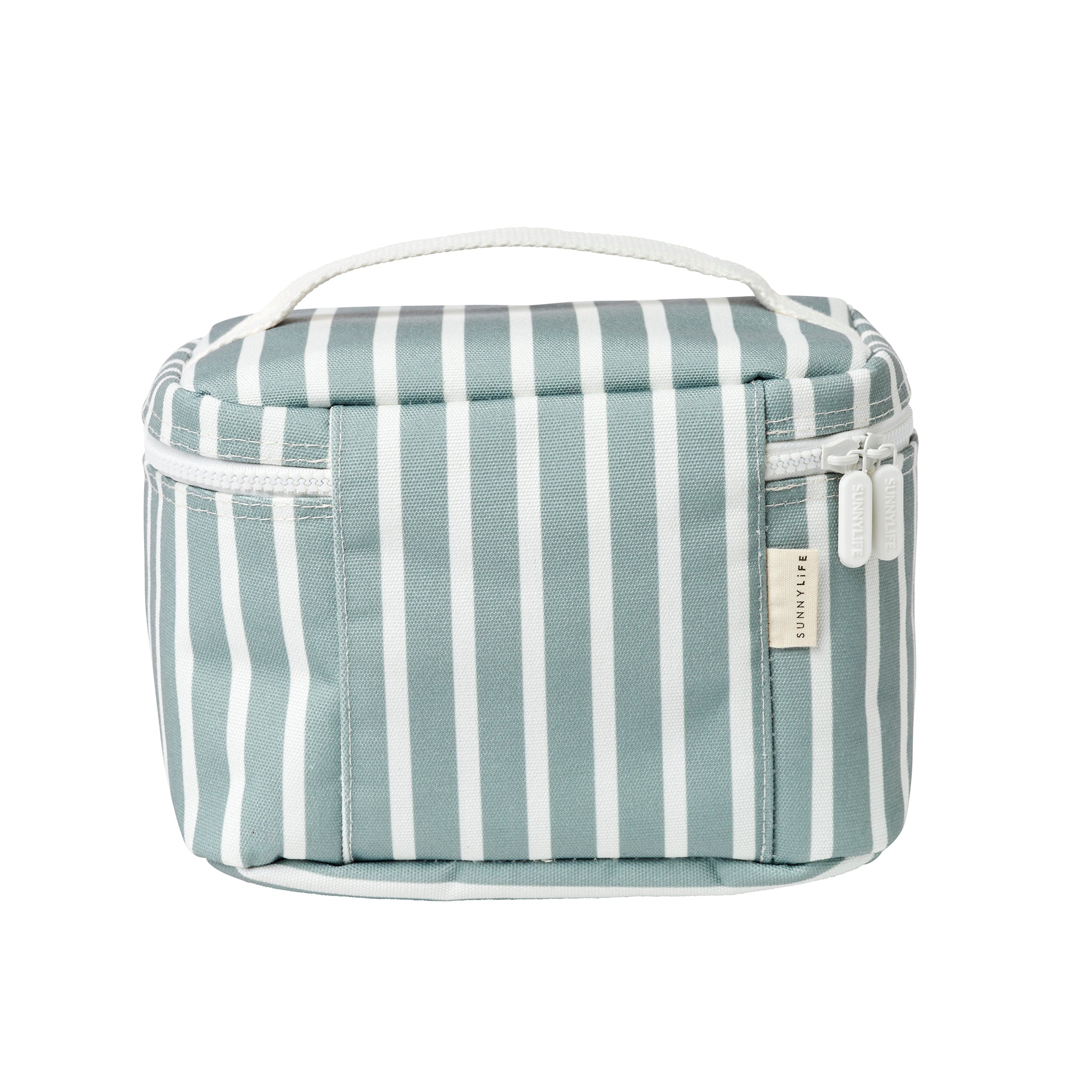 Kids Lunch Bag - Eli the Elephant Green Stripe