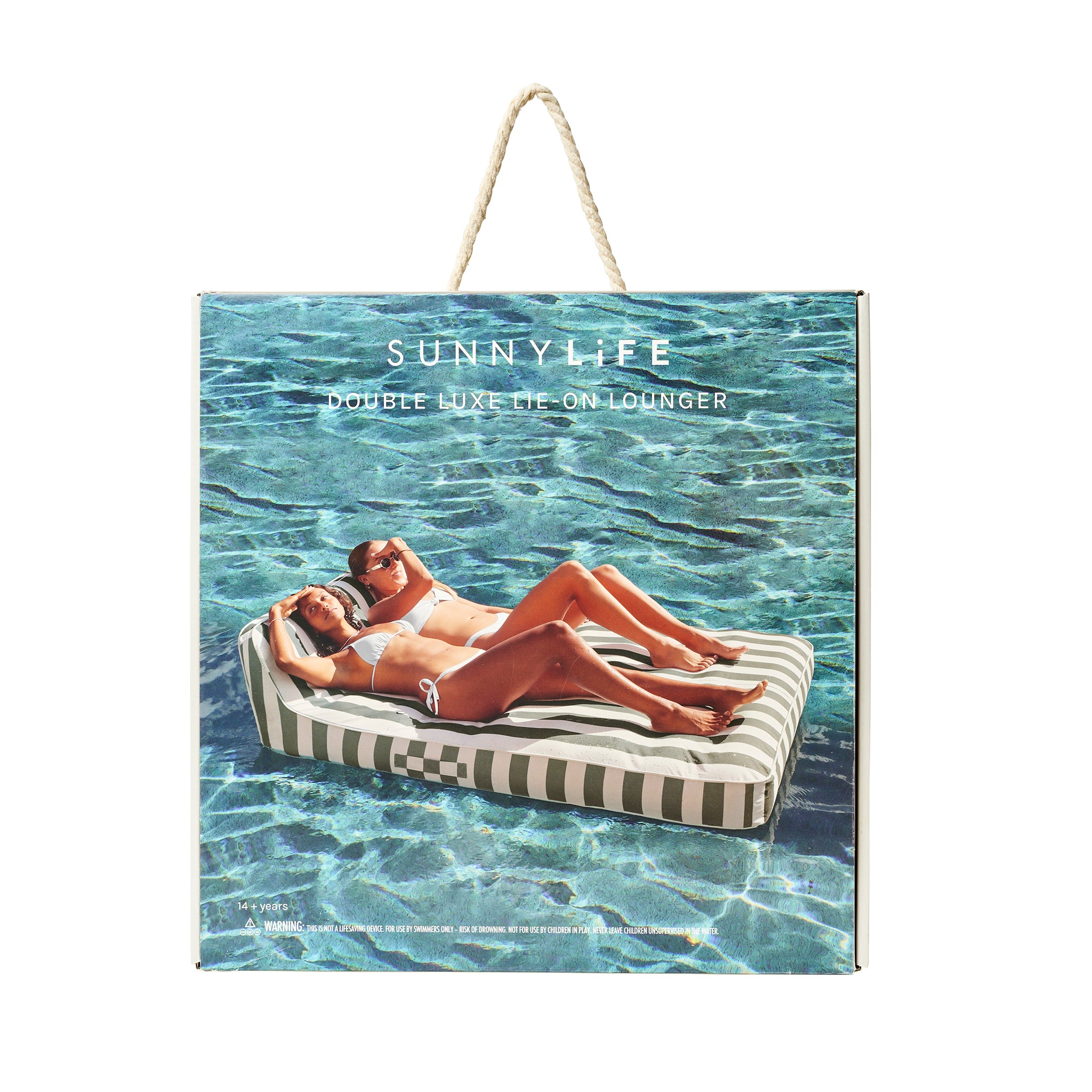 Luxe Double Lounger - Seagrass Stripe