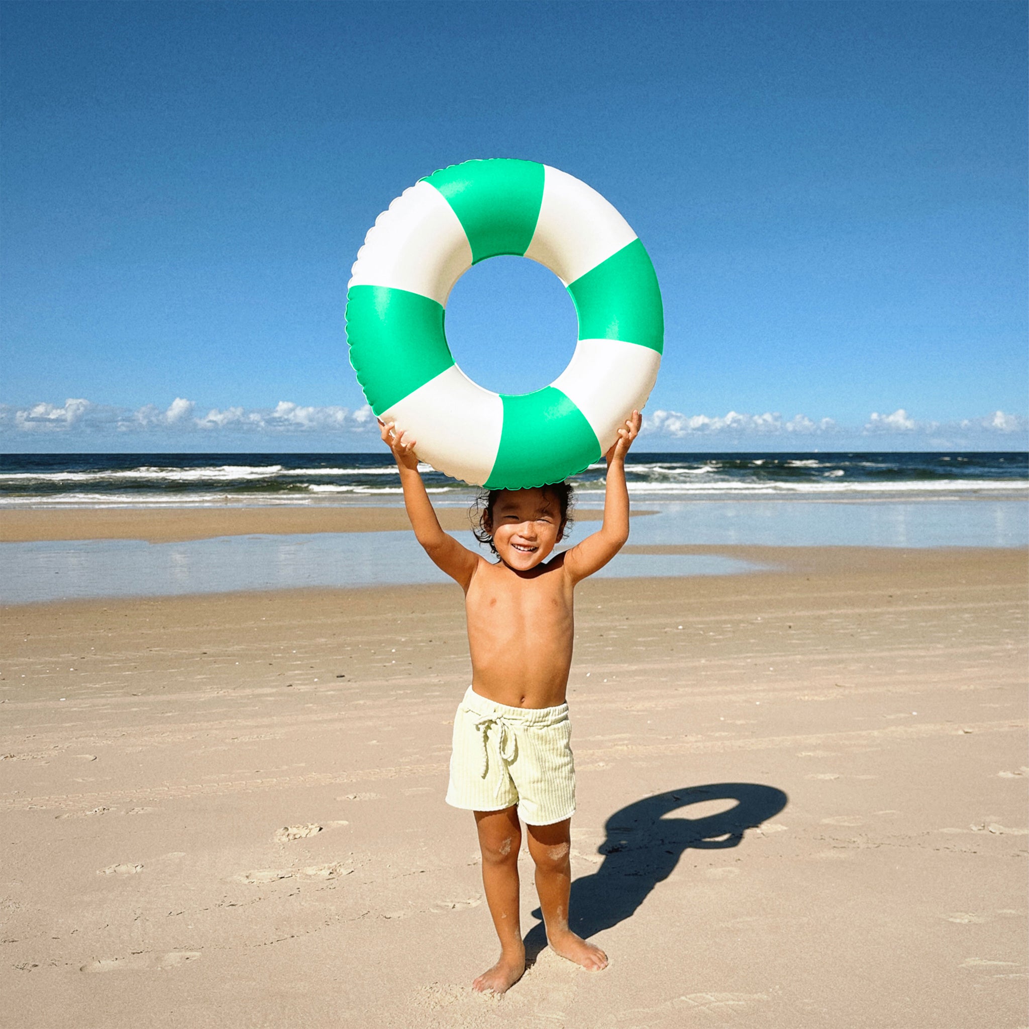 Mini Tube Pool Ring - Pool Party Green Stripe