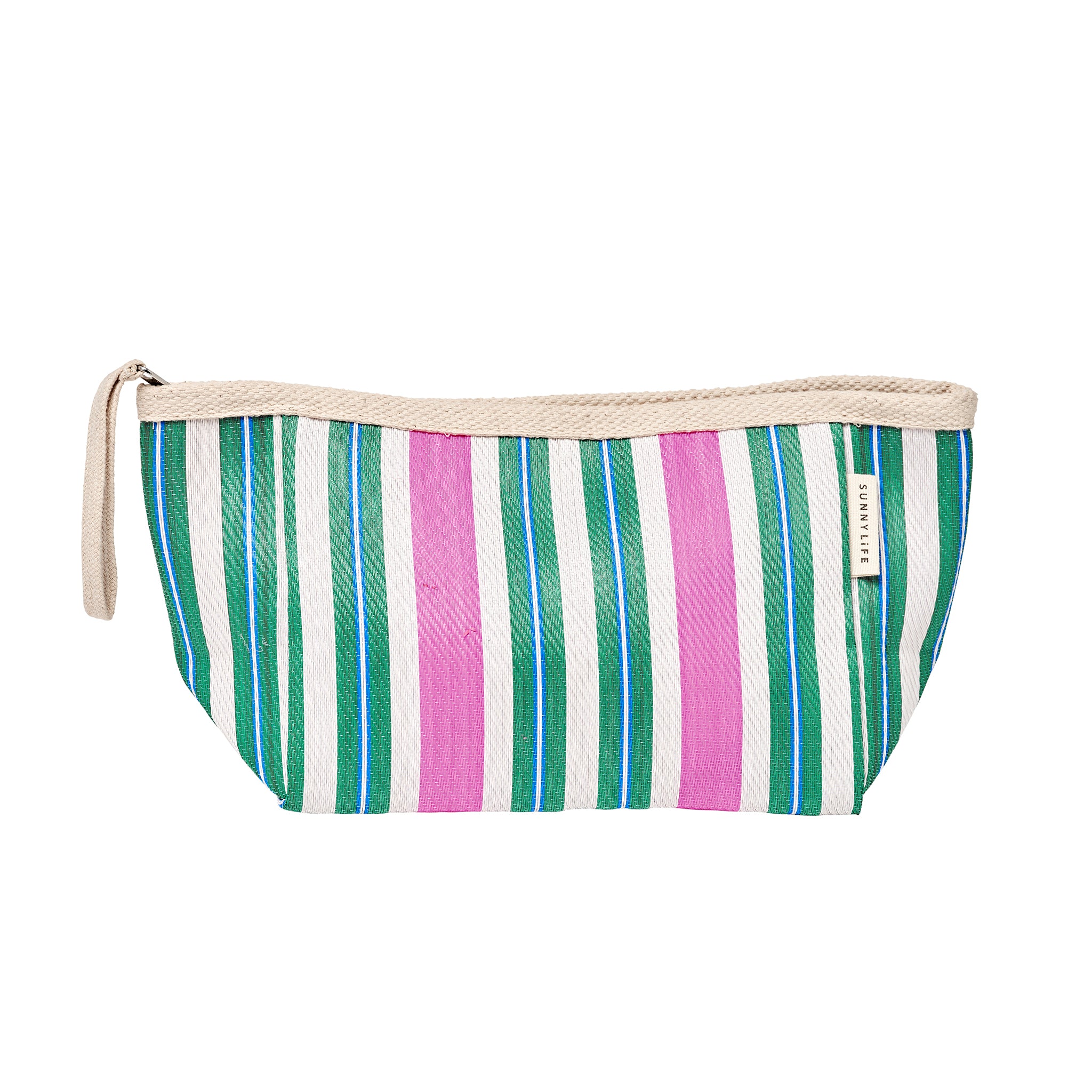 Recycled Nylon Beach Pouch - Seagrass Green