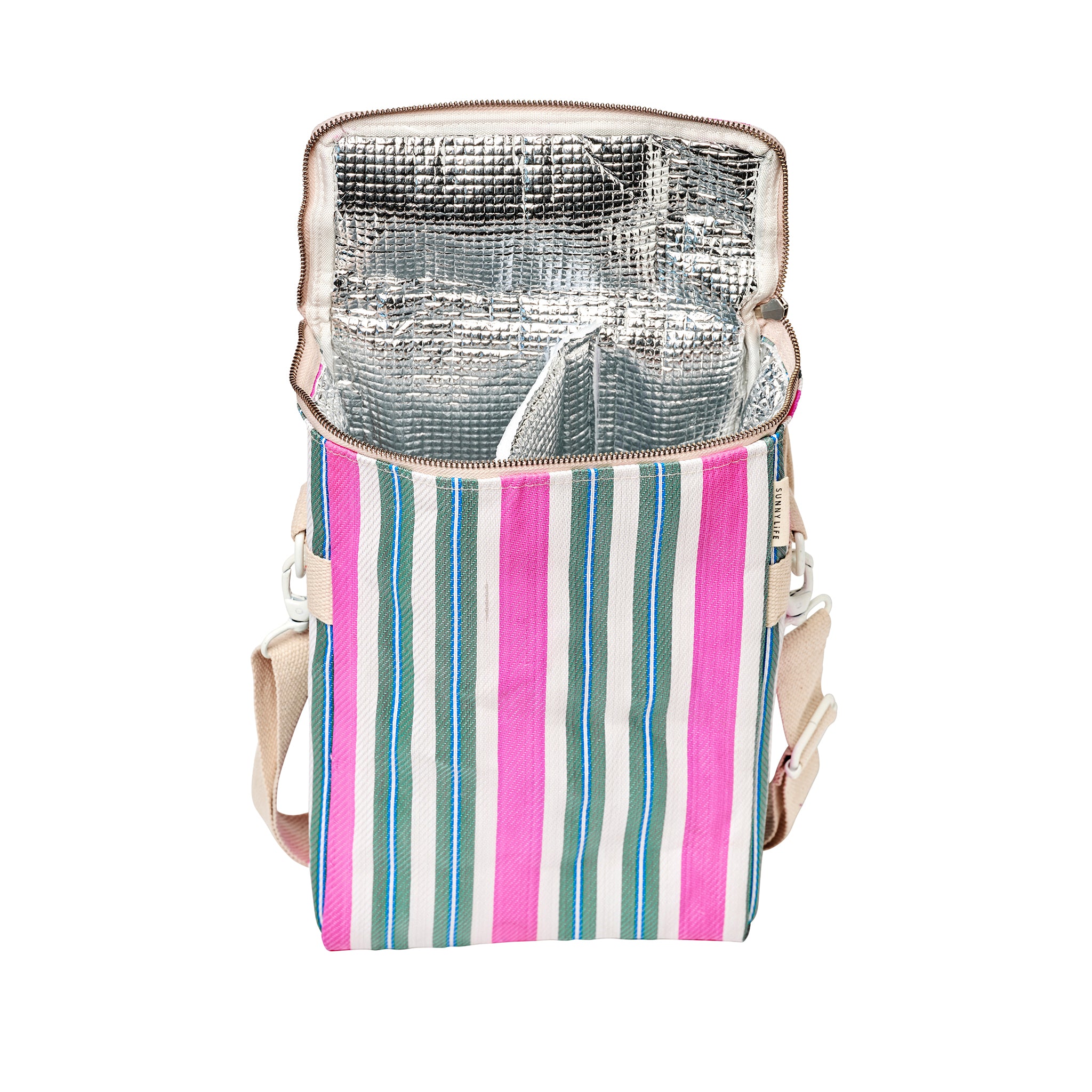 Recycled Nylon Cooler Drinks Bag - Seagrass Green