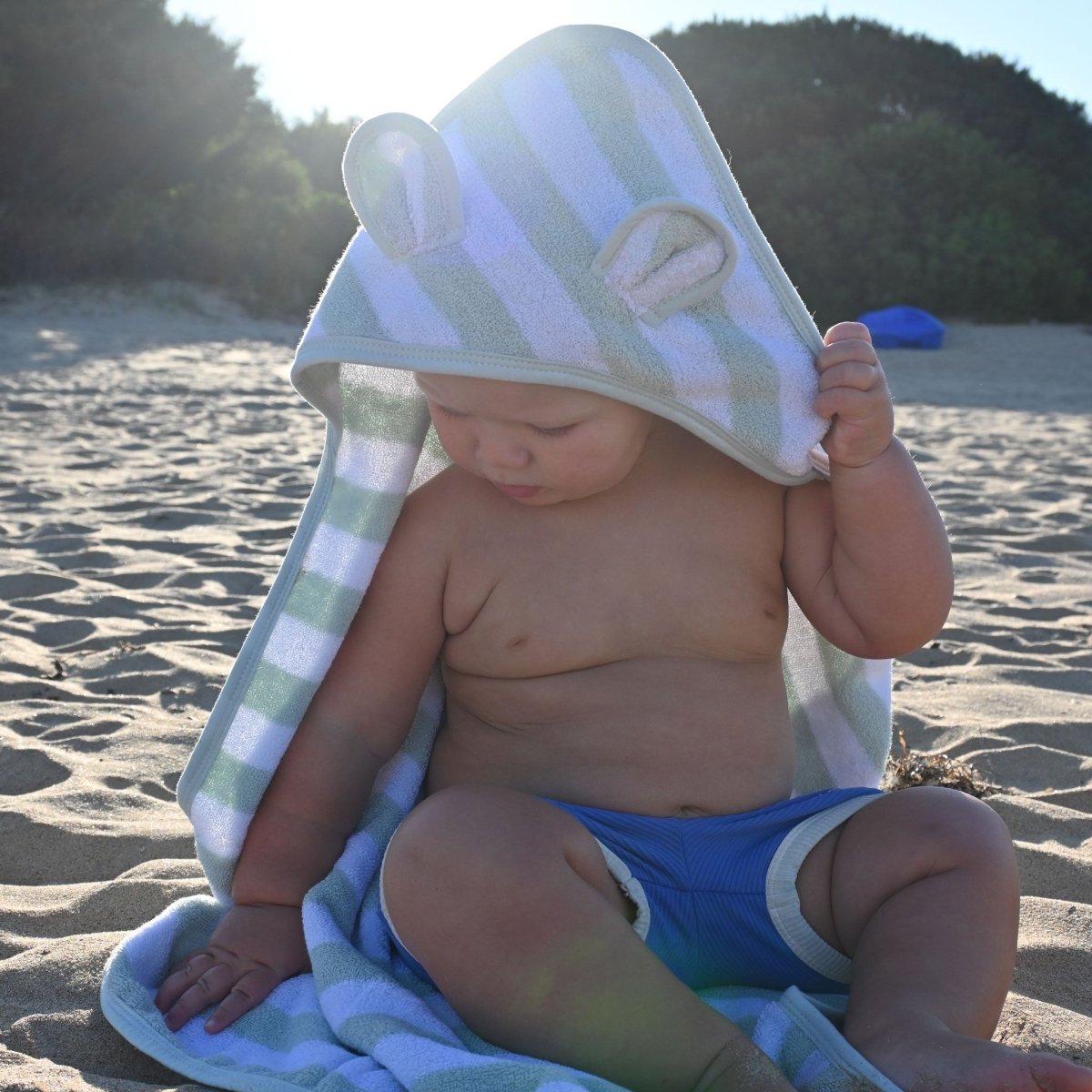 Baby Character Towel | Apple Sorbet Pastel Green - SUNNYLiFE UK