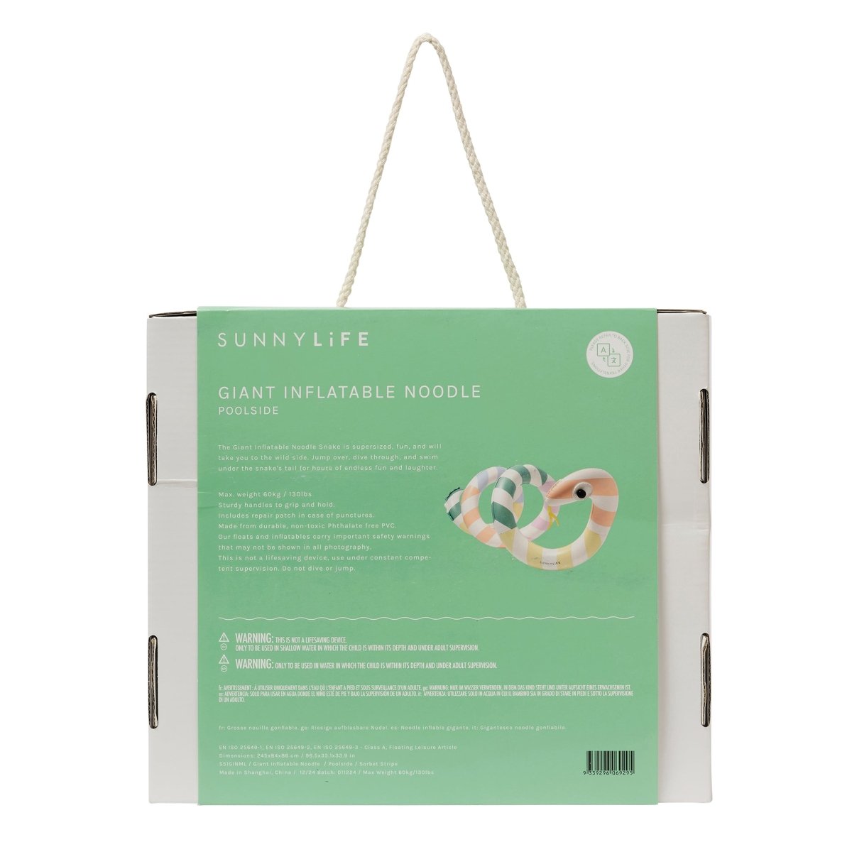 Giant Inflatable Noodle - Poolside - SUNNYLiFE UK