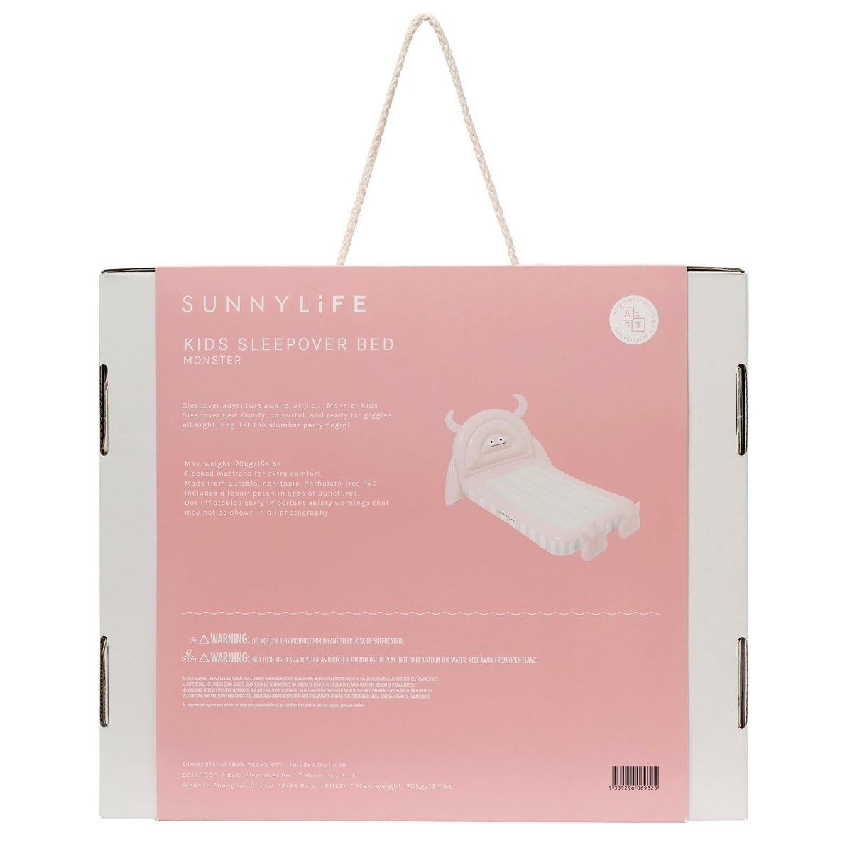 Kids Air Mattress - Monster - SUNNYLiFE UK