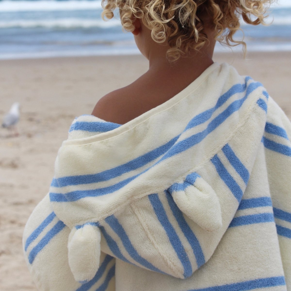 Kids Character Hooded Towel - Sammy the Seagull - SUNNYLiFE UK