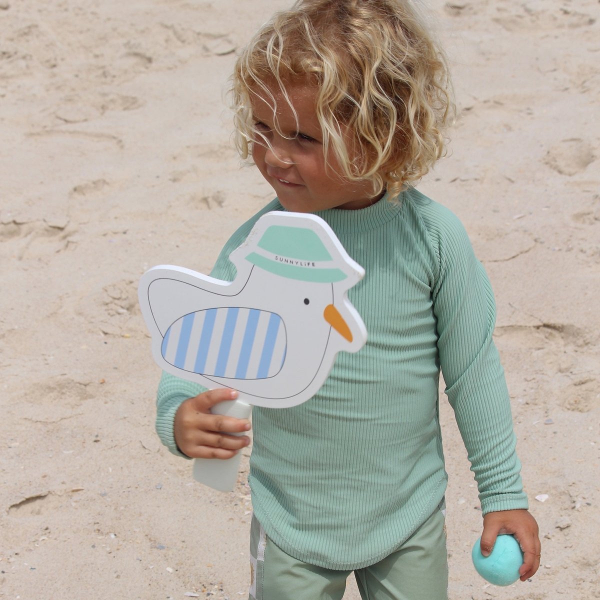 Kids Velcro Beach Bats - Sammy the Seagull - SUNNYLiFE UK