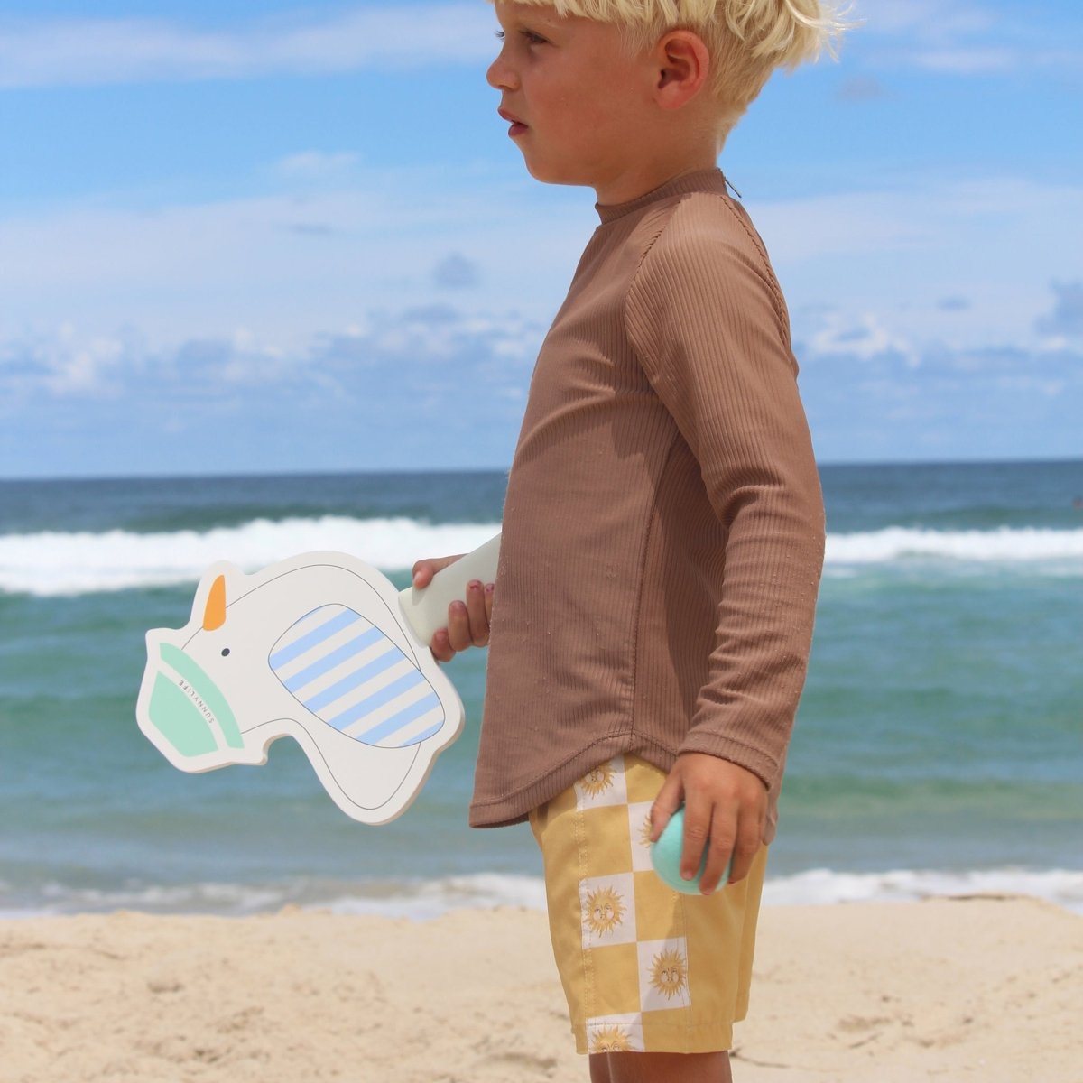 Kids Velcro Beach Bats - Sammy the Seagull - SUNNYLiFE UK