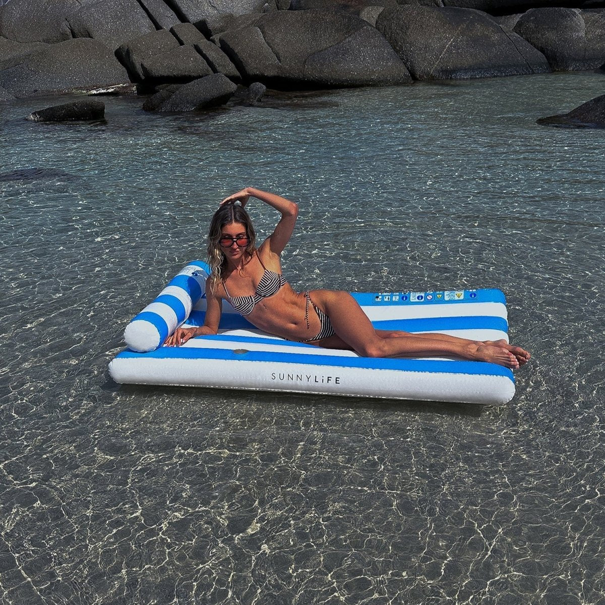 Luxe Lilo - Blue - SUNNYLiFE UK