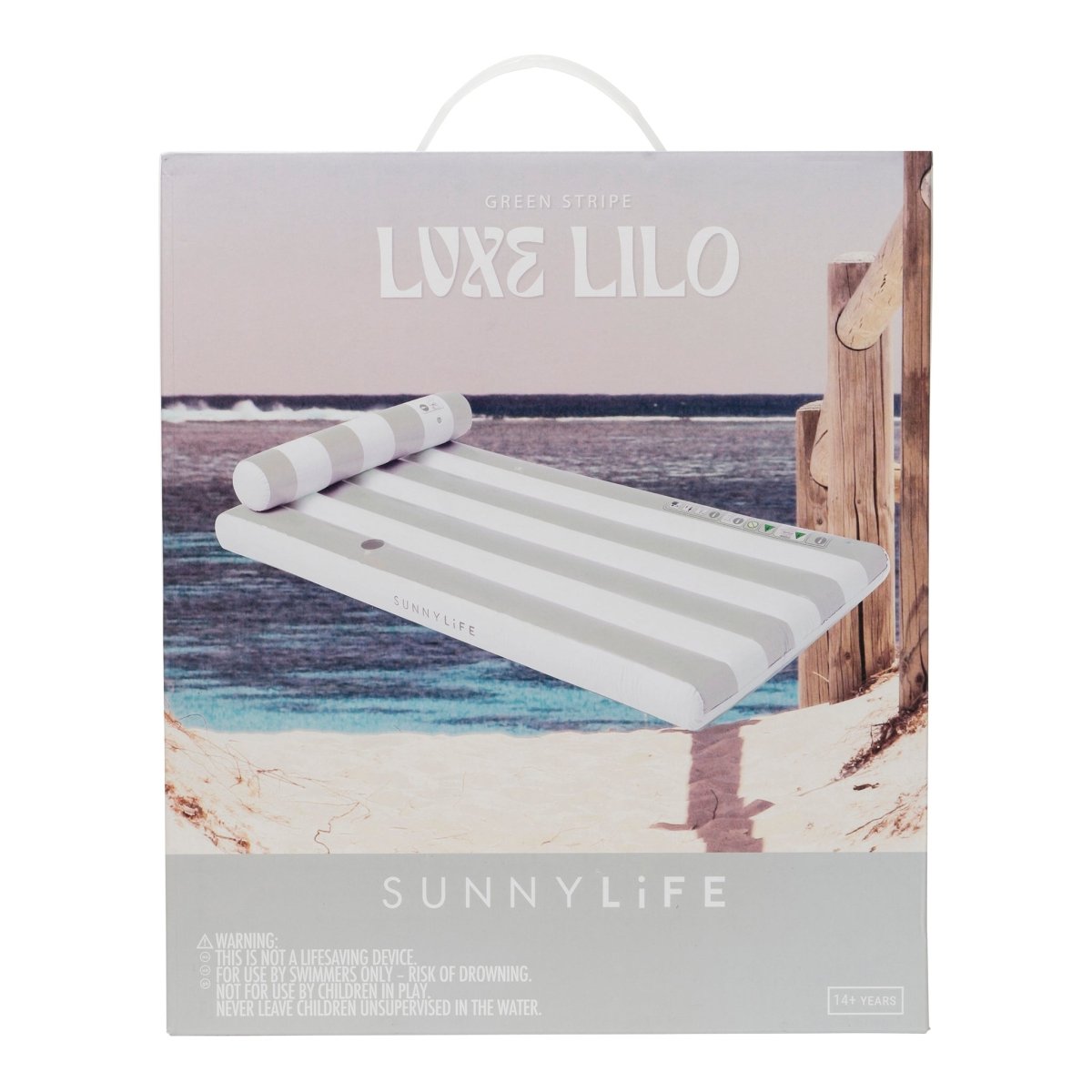 Luxe Lilo - Green - SUNNYLiFE UK