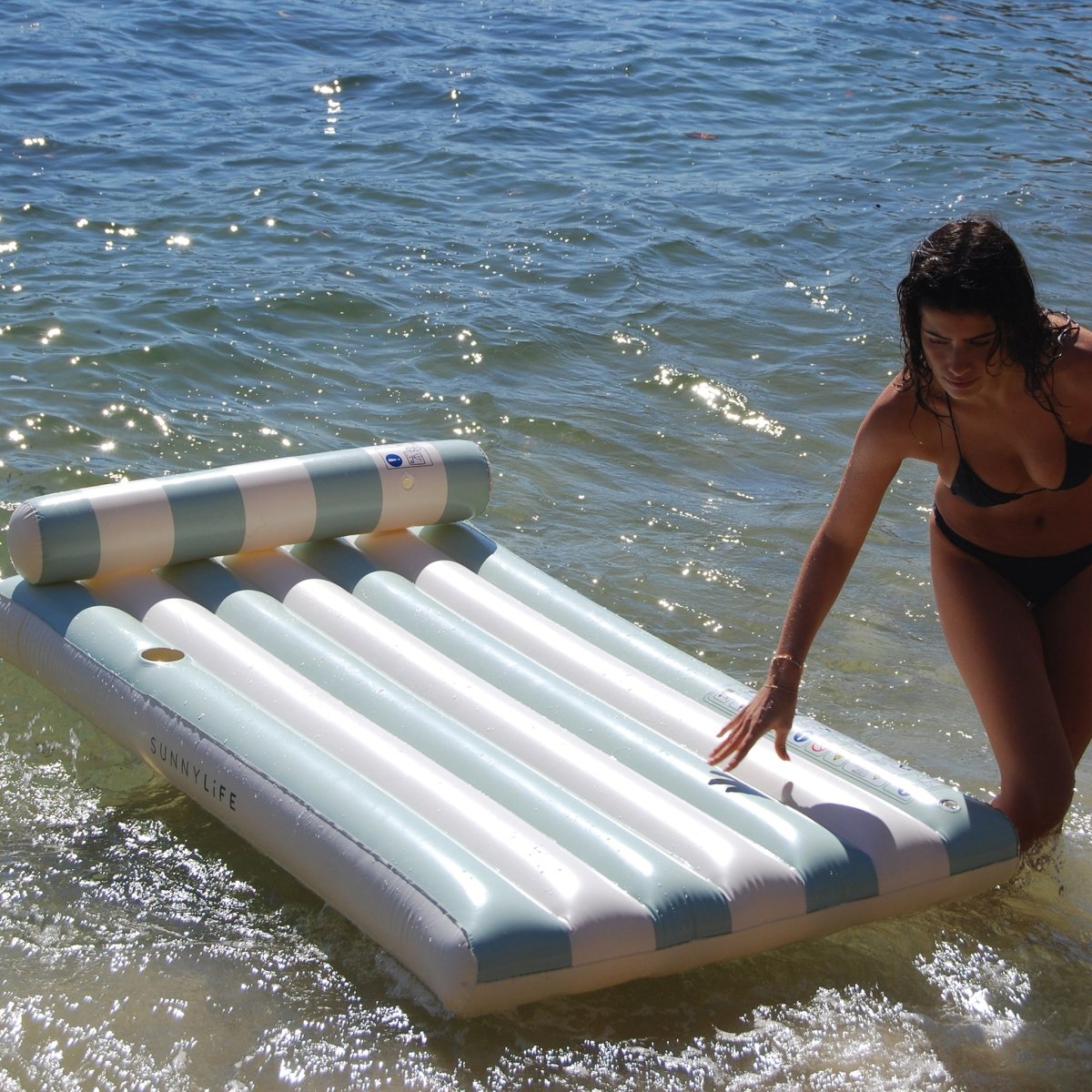 Luxe Lilo - Green - SUNNYLiFE UK