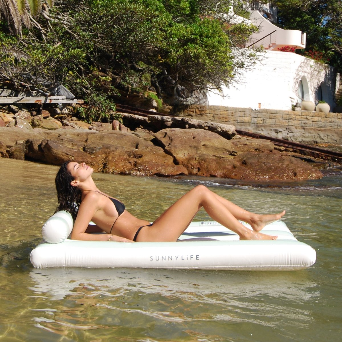 Luxe Lilo - Green - SUNNYLiFE UK