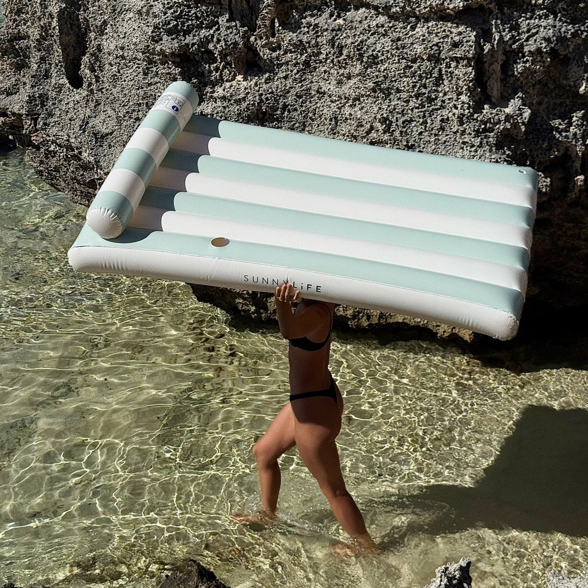 Luxe Lilo - Green - SUNNYLiFE UK