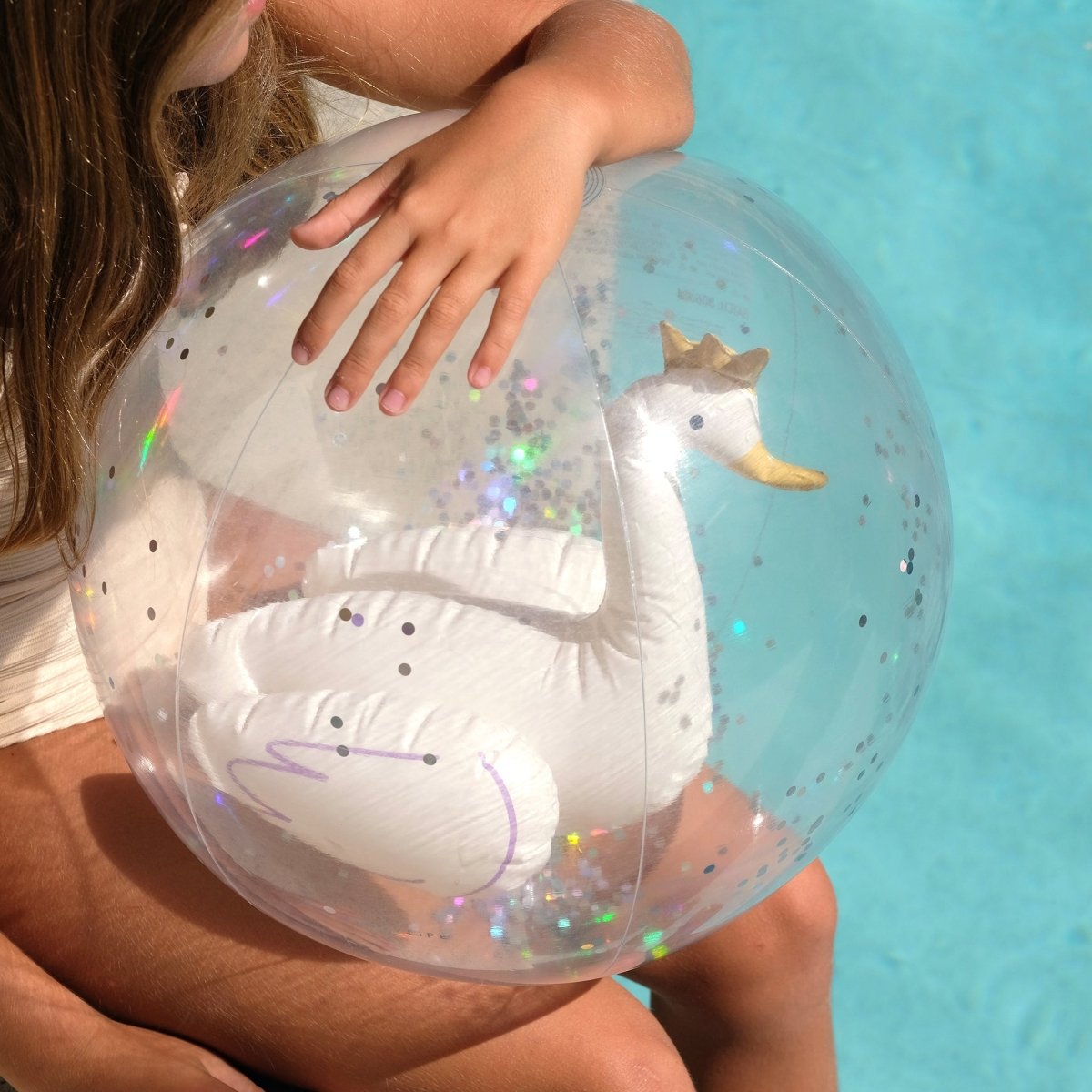 3D Inflatable Beach Ball - Princess Swan - SUNNYLiFE UK