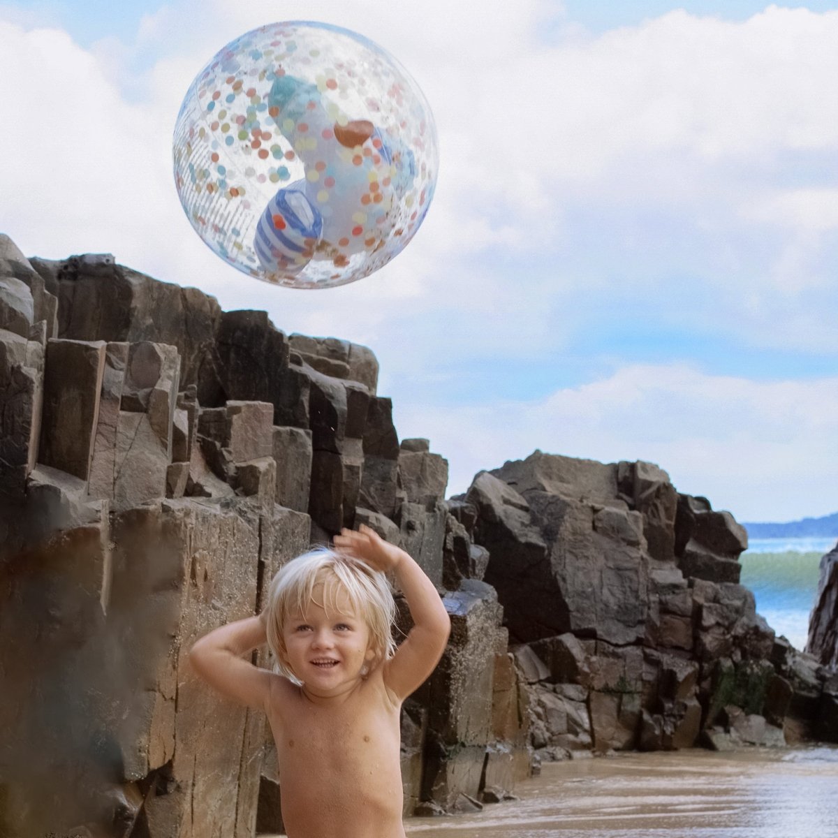 3D Inflatable Beach Ball - Sammy the Seagull - SUNNYLiFE UK