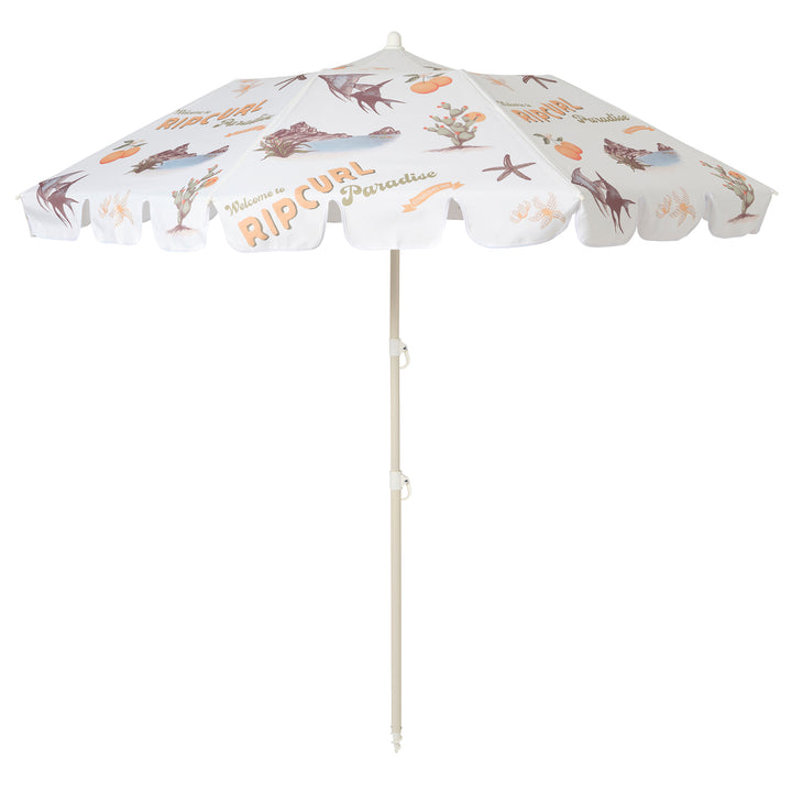 Compact Beach Umbrella | Welcome to Paradise Chalk