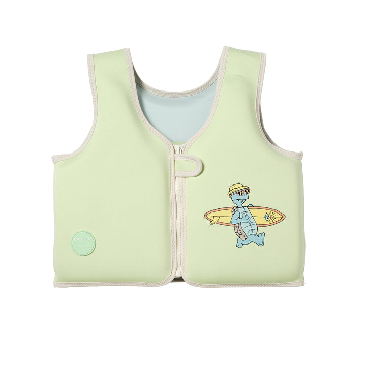 Kids Swim Vest 3-6 | Shred Turtle Aqua
