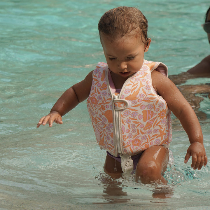 Kids Swim Vest 1-2 | Ocean Magic Pink