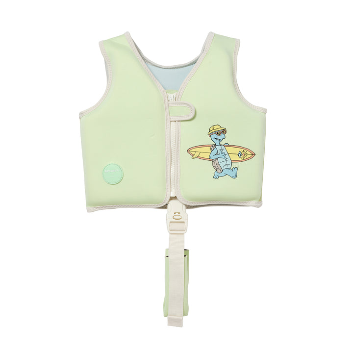 Kids Swim Vest 1-2 | Shred Turtle Aqua