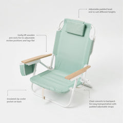Deluxe Beach Chair | Sage