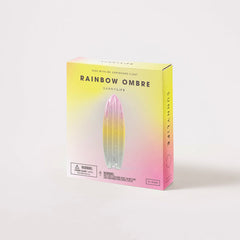 Ride With Me Surfboard Float | Rainbow Ombre