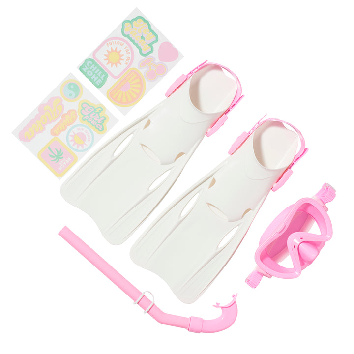 Kids Snorkel Set Medium | Summer Sherbet Pink