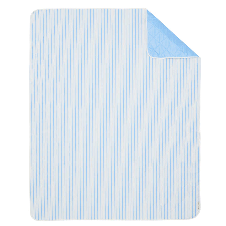 Beach and Picnic Blanket | Le Weekend Mid Blue-Cream