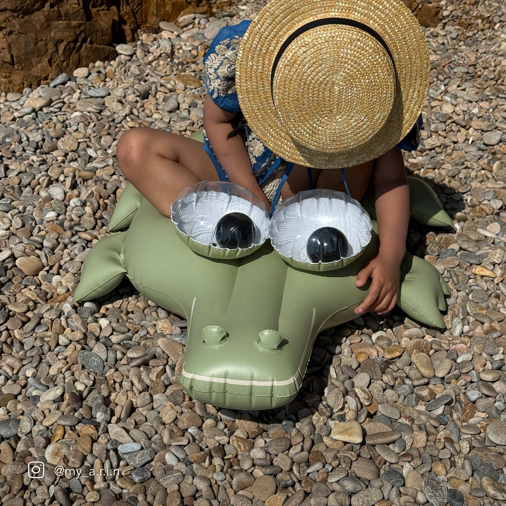 Kids Tube Pool Ring | Cookie the Croc Khaki