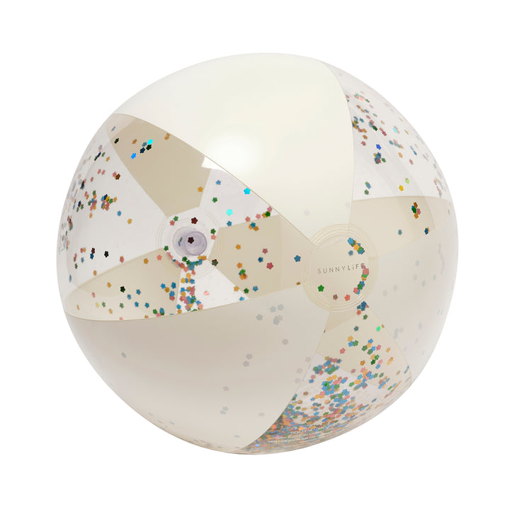 Inflatable Beach Ball Cotton Candy Glitter