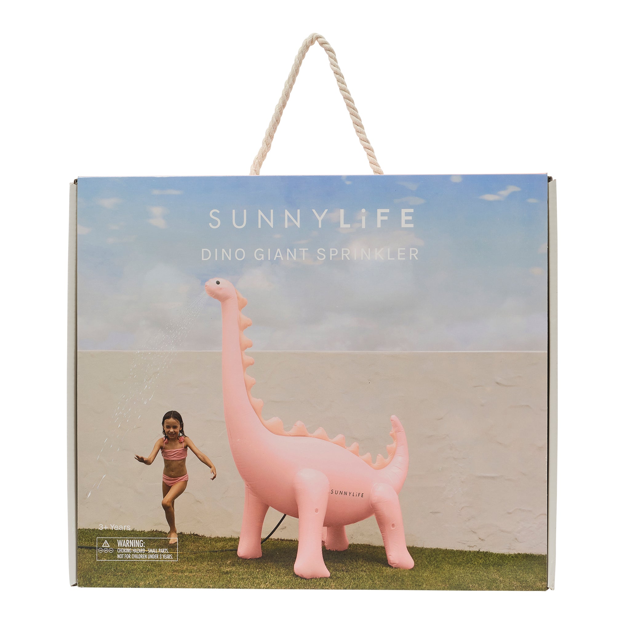 Inflatable Giant Dino Sprinkler - Into the Wild Pink