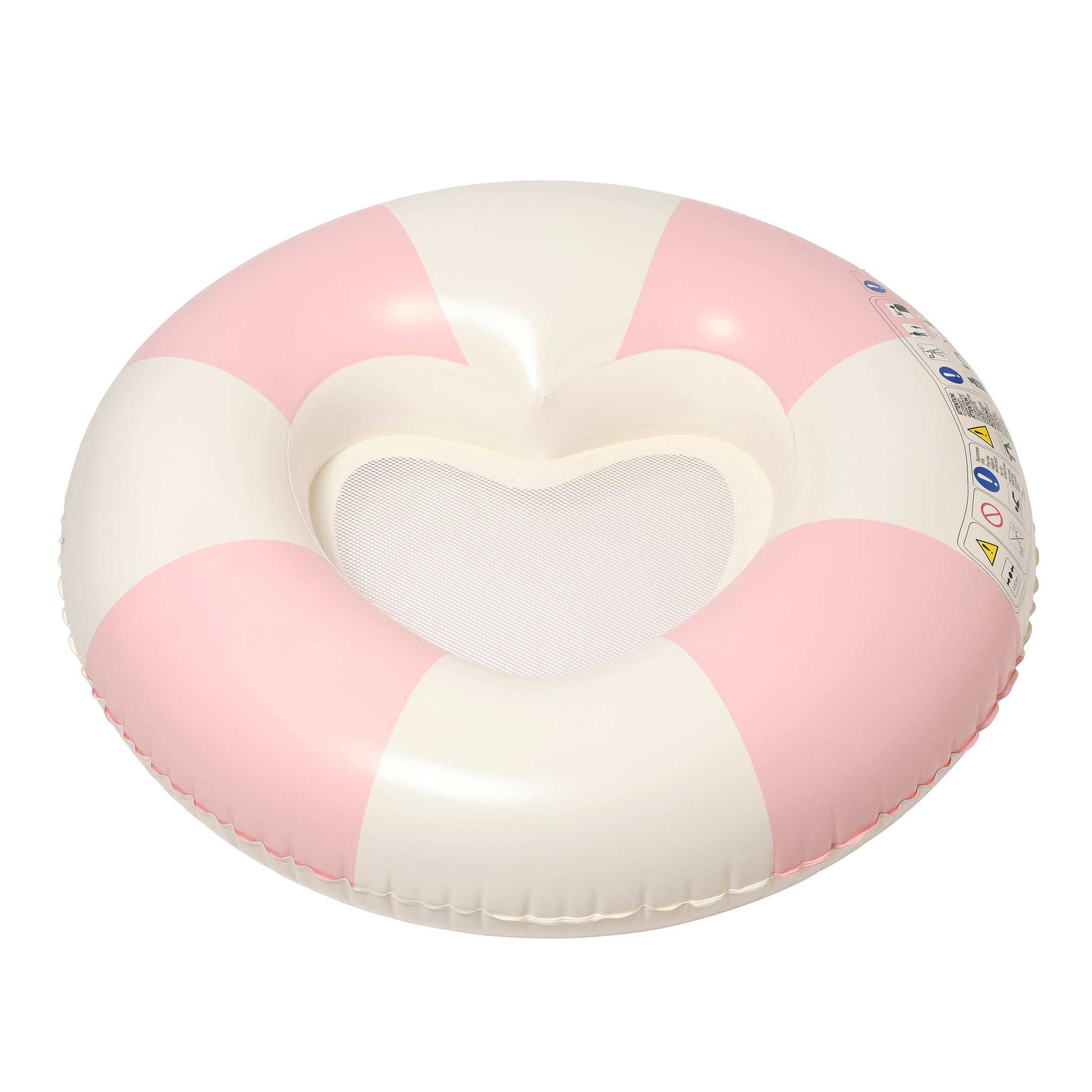 Luxe Pool Ring | Stole My Heart Pink Stripe