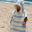 Beach Poncho | Sid the Seagull Blue Stripe