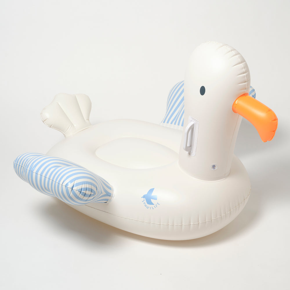 Kids Ride-On Float | Sid the Seagull Blue Stripe