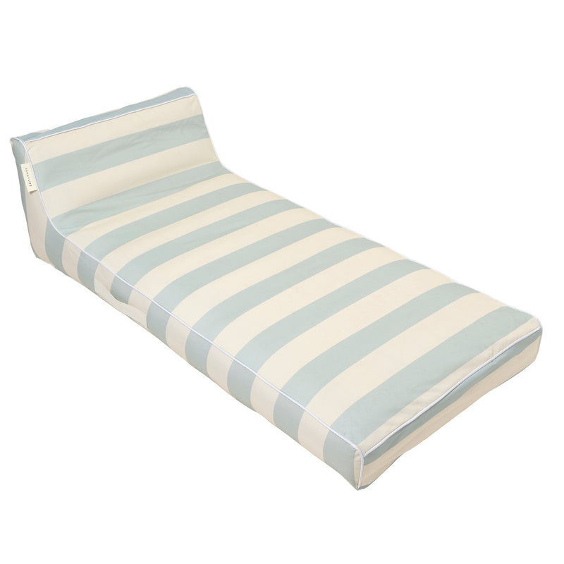Luxe Lie-On Lounger | Lazy Days Blue Stripe