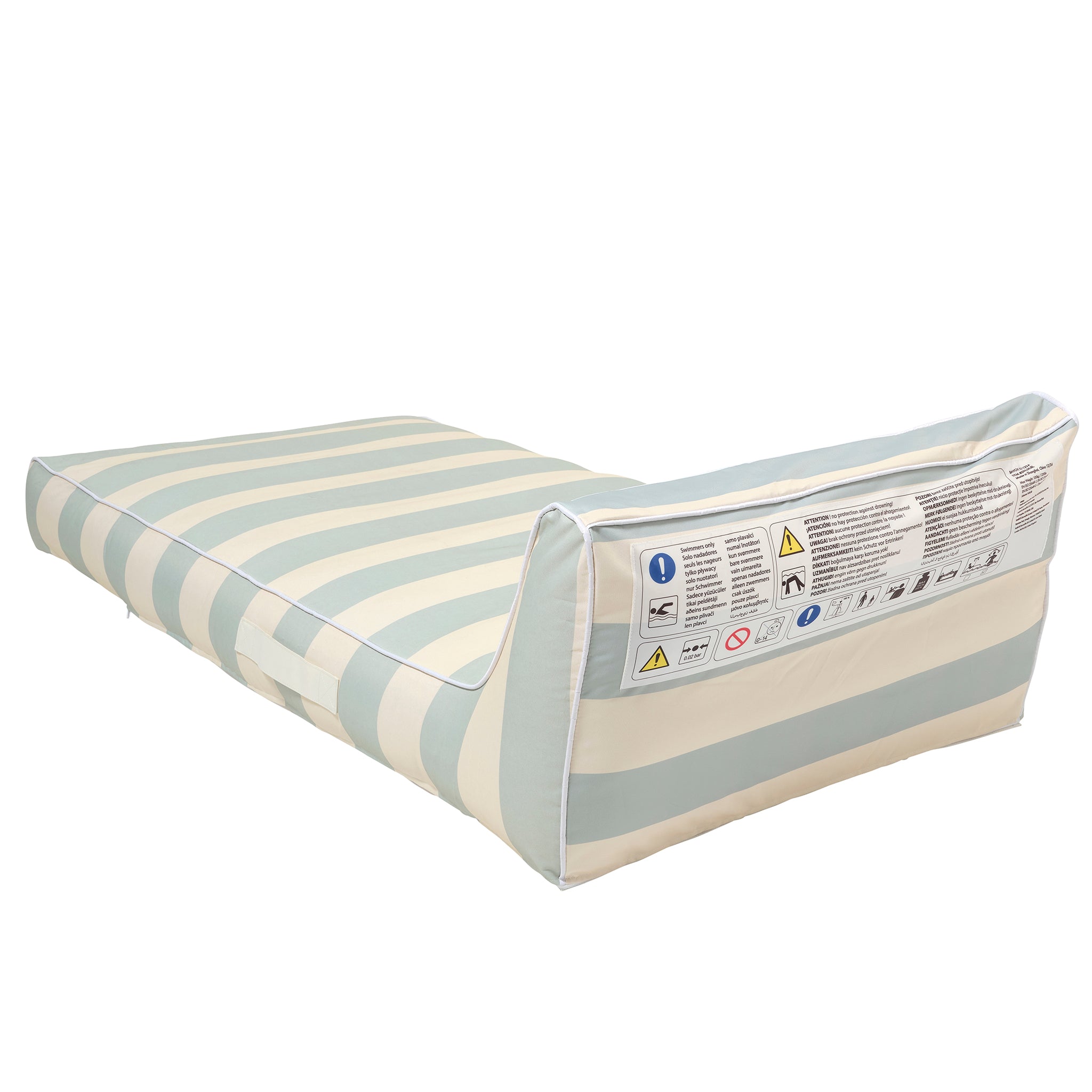 Luxe Lie-On Lounger | Lazy Days Blue Stripe