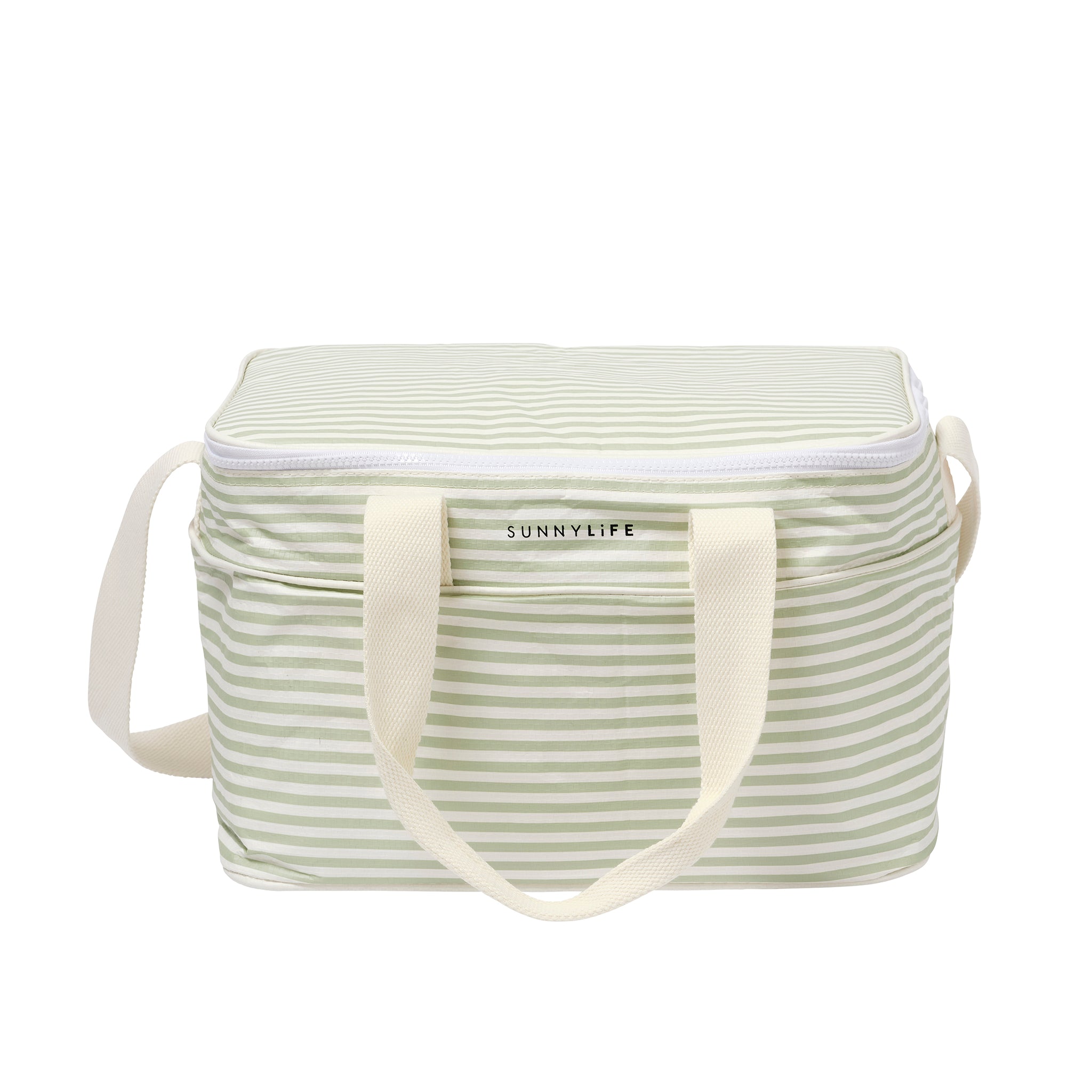 Light Cooler Bag - Sea Sage Stripe
