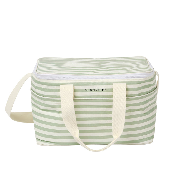 Light Cooler Bag | La Palma Sage Stripe